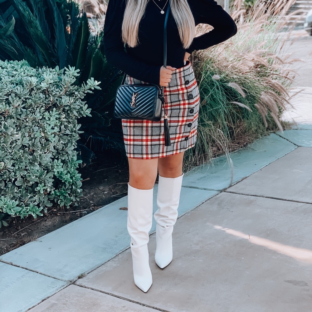 Steve Madden Showbiz Bone Leather Boots